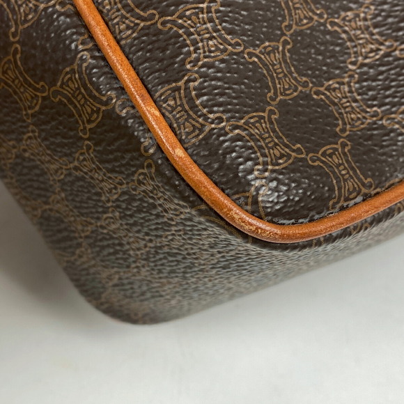 Celine Macadam Pattern All Over Diagonal Shoulder Bag Brown - Picture 2 of 7